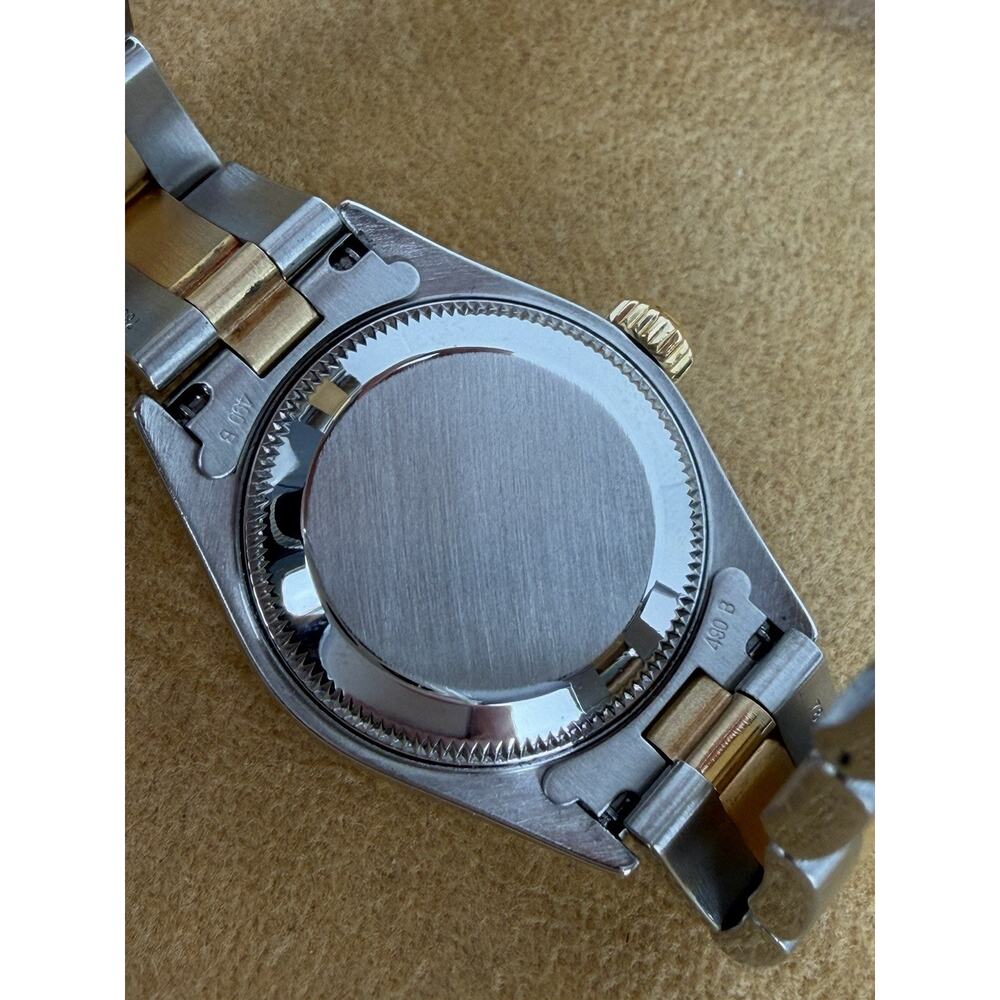 Rolex 69173 Ladies Datejust 18k Gold 26mm Diamond Dial with Custom Diamond Bezel - Picture 9 of 13